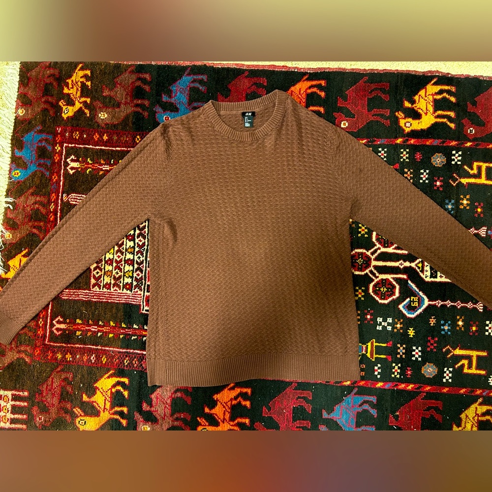 Large Maroon H&M Crewneck Sweater